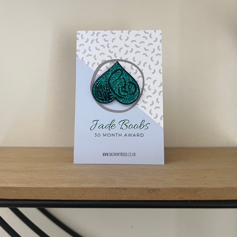 Jade Boobies - 30 Months Liquid Love® Enamel Pin Award