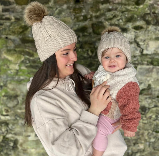 Mum and best sale baby bobble hats